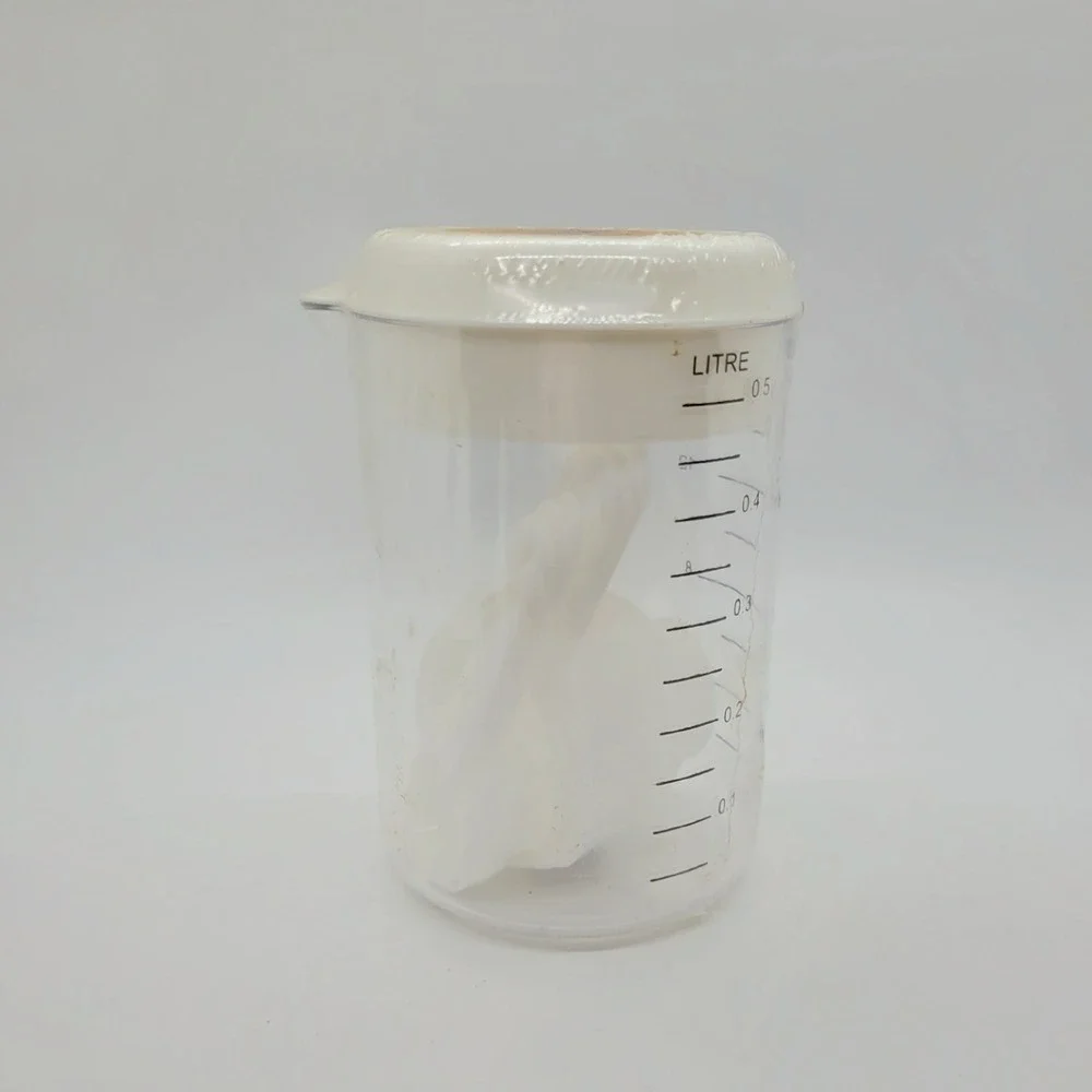 Gold Medal Flour Plastic Measuring Cup with Lid and Spoons 2 Cup 16oz New Sealed